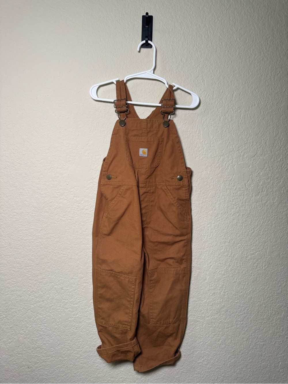 Carhartt Tan Kids' Duck Canvas Overalls